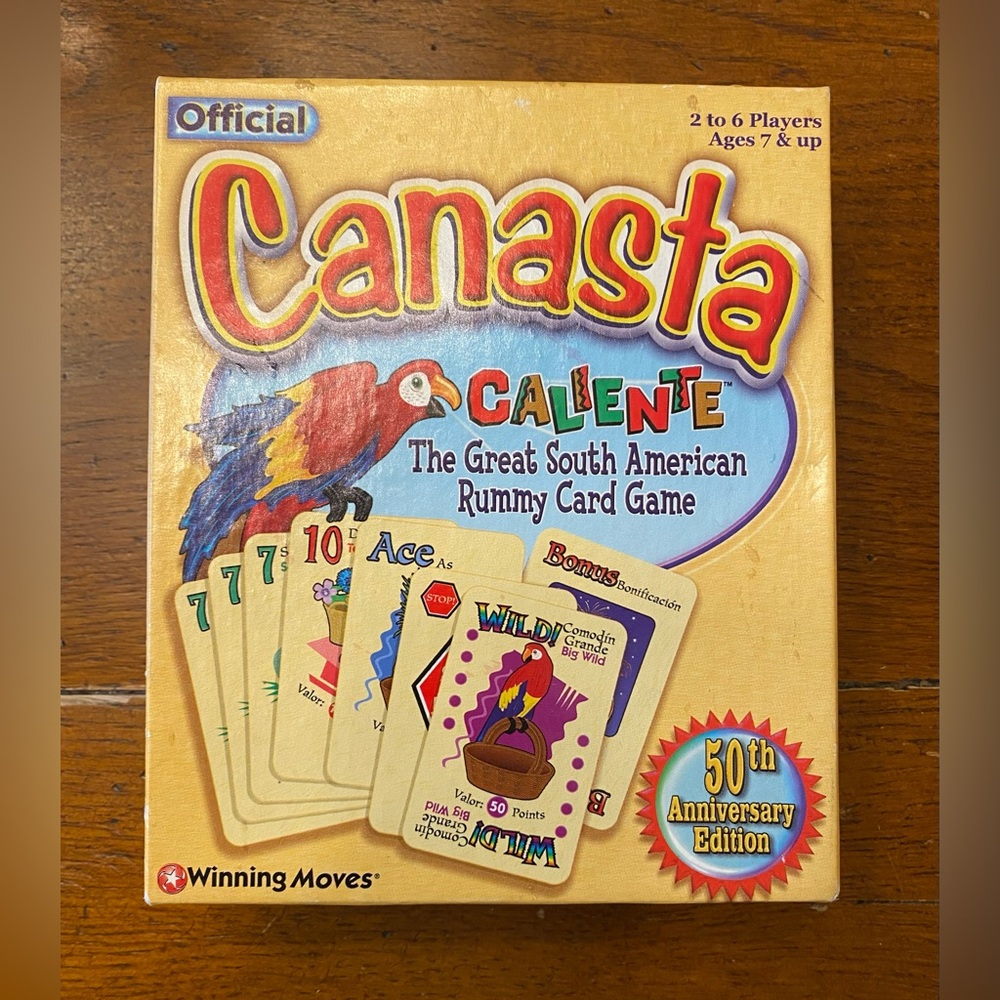 Vtg 2000 Canasta Caliente 50th Anniversary Edition South American Card Game